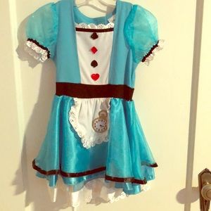 Alice in wonderland girls costume